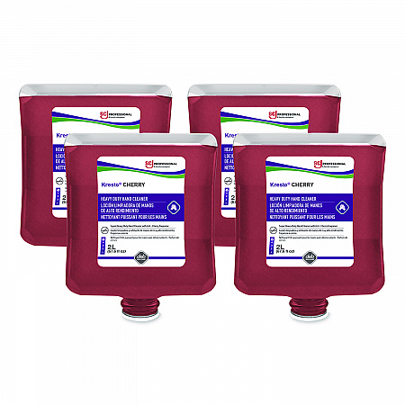 Kresto Cherry Heavy Duty Hand Cleaner Manual Cartridge Refill, Cherry Scent, 2 L, 4/Carton (KCH2LT)