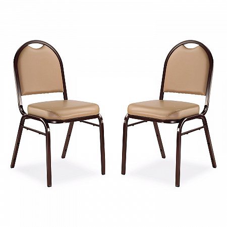 9200 Series Premium Upholstered Stack Chair, Vinyl, Supports 500 lb, 19