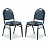 9200 Series Premium Upholstered Stack Chair, Vinyl, Supports 500 lb, 19