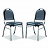 9200 Series Premium Upholstered Stack Chair, Vinyl, Supports 500 lb, 19
