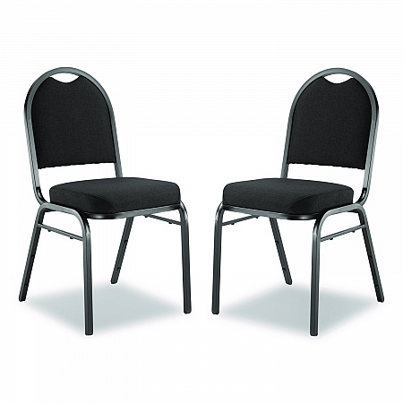 9200 Series Premium Upholstered Stack Chair, Fabric, Supports 500 lb,19