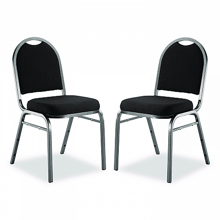 9200 Series Premium Upholstered Stack Chair, Fabric, Supports 500 lb, 19