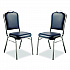 9300 Series Deluxe Upholstered Stack Chair, Vinyl, Supports 500 lb, 19