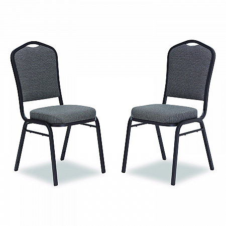 9300 Series Deluxe Upholstered Stack Chair, Fabric, Supports 500 lb,19