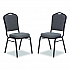 9300 Series Deluxe Upholstered Stack Chair, Fabric, Supports 500 lb,19