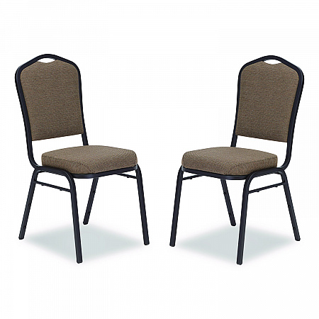 9300 Series Deluxe Upholstered Stack Chair, Fabric, Supports 500 lb, 19