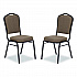 9300 Series Deluxe Upholstered Stack Chair, Fabric, Supports 500 lb, 19
