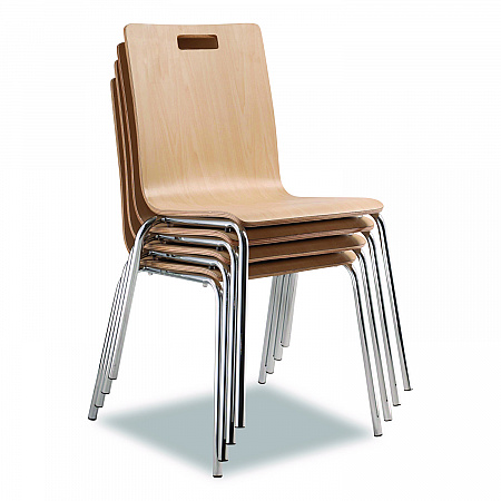Bushwick Series Bentwood Chair, Supports Up to 500 lb, 18