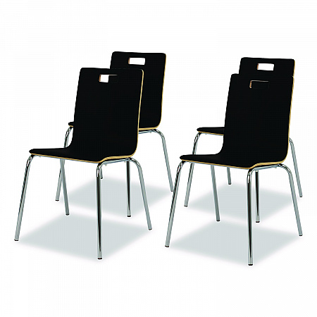 Bushwick Series Bentwood Chair, Supports Up to 500 lb, 18