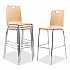 Bushwick Series Bentwood Stool, Supports Up to 500 lb, 30