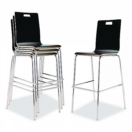 Bushwick Series Bentwood Stool, Supports Up to 500 lb, 30