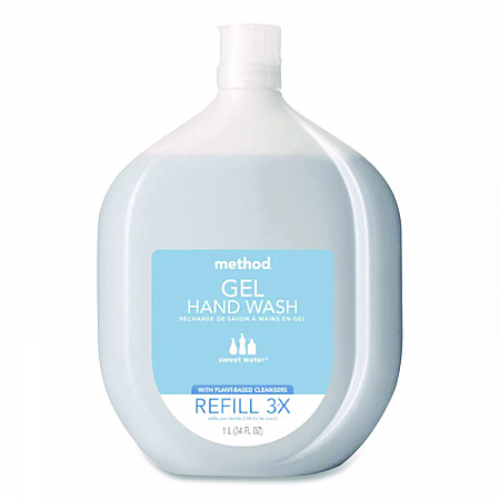 Gel Hand Wash Refill, Sweet Water Scent, 34 oz (00652)