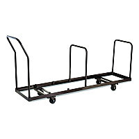 Folding Chair Dolly For Vertical Storage, Metal, 1,100 lb Capacity, 19.25" x 81" x 38.5", Brown (DY35)