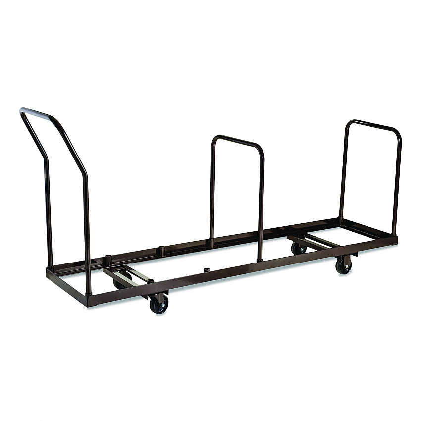 Folding Chair Dolly For Vertical Storage, Metal, 1,100 lb Capacity, 19.25" x 81" x 38.5", Brown (DY35)
