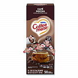 Liquid Coffee Creamer, Cafe Mocha, 0.38 oz Mini Cups, 50/Box (35115)