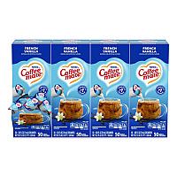 Liquid Coffee Creamer, French Vanilla, 0.38 oz Mini Cups, 50/Box, 4 Boxes/Carton (35170CT)