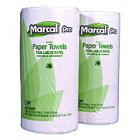 100% Premium Recycled Kitchen Roll Towels, 2-Ply, 11 x 8.8, White, 12 Rolls/Carton (250HC)