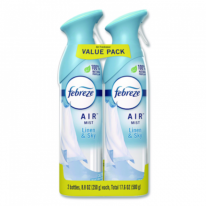 AIR, Linen and Sky, 8.8 oz Aerosol Spray, 2/Pack (17340PK)