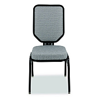 Flex-Back Banquet Chair, Supports Up to 500 lbs, 18.6" Seat Height, Morticia Lithium Seat/Back, Black Base, 2/Pack (9682BG2)