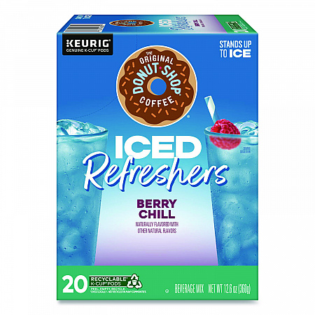 ICED Refreshers K-Cup Pods, Berry Chill, 20/Box (0631)