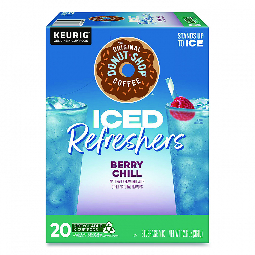 ICED Refreshers K-Cup Pods, Berry Chill, 20/Box (0631)