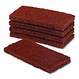 7910015124968, SKILCRAFT Baseboard Scrubber Kit Stripping Replacement Pad, 1 x 4.75, Brown, 5/Box (5124968)