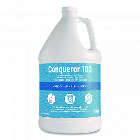 Conqueror 103 Odor Counteractant Concentrate, Mango, 1 gal Bottle, 4/Carton (1WBMG)