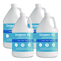 Conqueror 103 Odor Counteractant Concentrate, Cherry, 1 gal Bottle, 4/Carton (1WBCHCT)