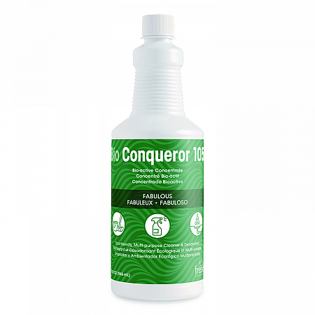 Bio Conqueror 105 Enzymatic Odor Counteractant Concentrate, Fabulous, 32 oz Bottles, 12/Carton (1232BWBFAB)