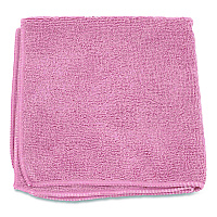 Microfiber Cloths, 12 x 12, Pink, 12/Pack (12PINCLOTH)