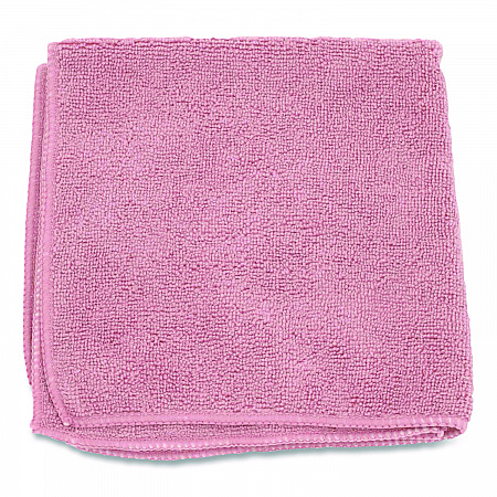 Microfiber Cloths, 12 x 12, Pink, 12/Pack (12PINCLOTH)