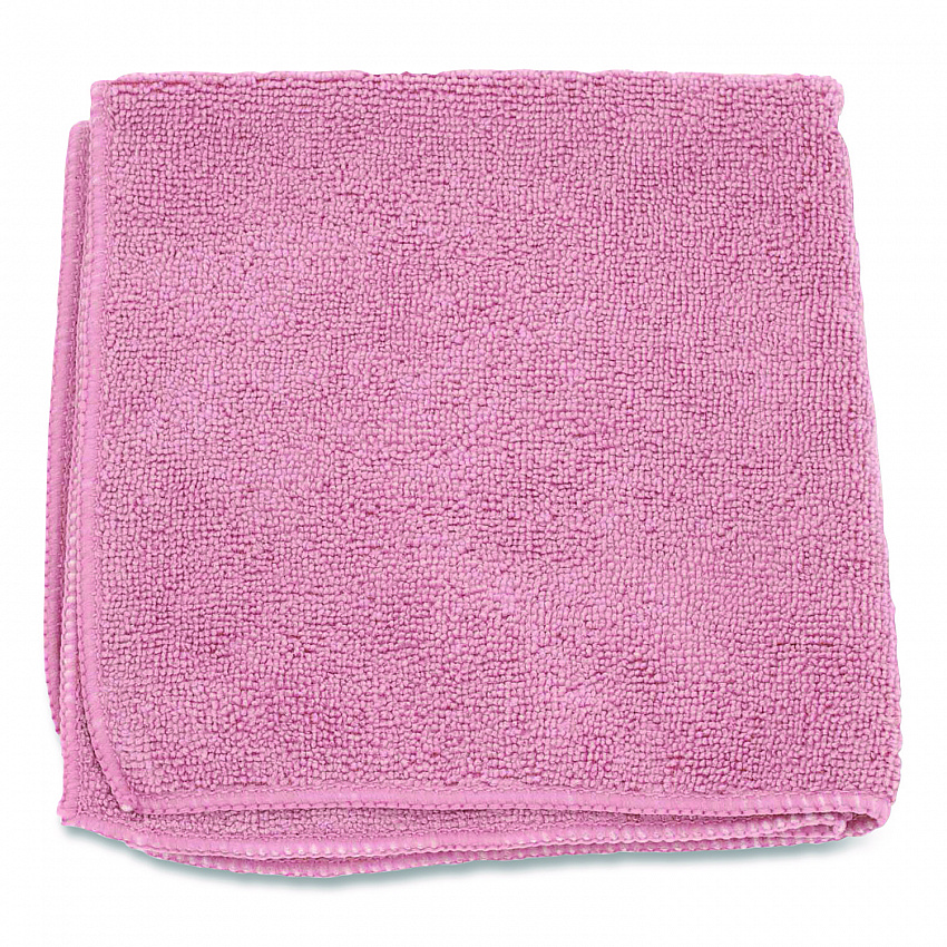 Microfiber Cloths, 12 x 12, Pink, 12/Pack (12PINCLOTH)
