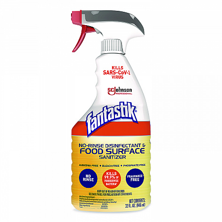 No Rinse Disinfectant and Food Surface Sanitizer, Unscented, 32 oz Trigger Spray Bottle, 8/Carton (354125)
