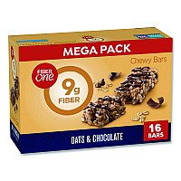 Chewy Bars, Oats and Chocolate, 1.4 oz Bar, 16/Box (14562)