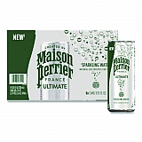 Maison Perrier Sparkling Water, Plain, 11.15 oz, 8 Cans/Box (60171)