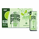 Maison Perrier Sparkling Water,11.15 oz Can, Lime, 8 Cans/Box (85129)