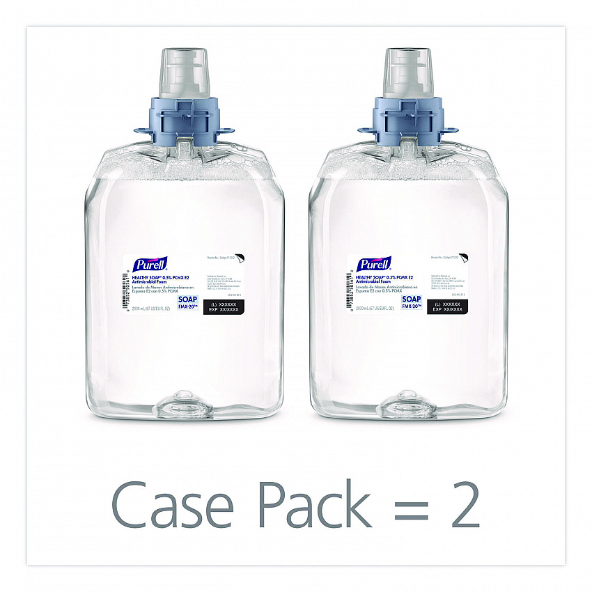 HEALTHY SOAP 0.5% PCMX E2 Antimicrobial Foam, Fragrance-Free, 2,000 mL, 2/Carton (528202CT)