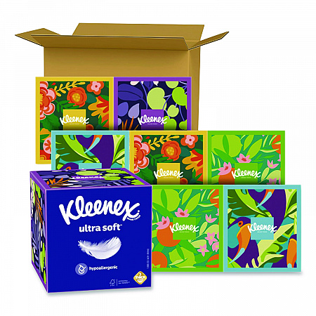 Ultra Soft Facial Tissue, 3-Ply, White, 65 Sheets/Box, 27 Boxes/Carton (4995925824)