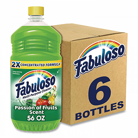 Multi-use Cleaner, Passion Fruit Scent, 56 oz, Bottle, 6/Carton (53043)