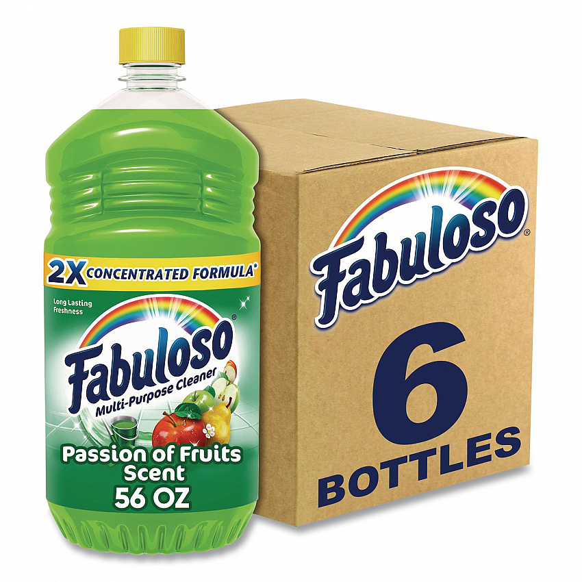 Multi-use Cleaner, Passion Fruit Scent, 56 oz, Bottle, 6/Carton (53043)