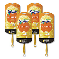 Heavy Duty Dusters Starter Kit, 6" Handle with Two Disposable Dusters, 4 Kits/Carton (08109)