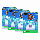 ICED Refreshers K-Cup Pods, Berry Chill, 20/Box, 4 Boxes/Carton (0631CT)