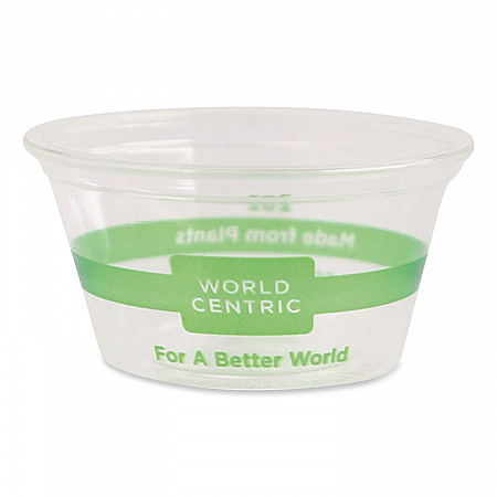 PLA Clear Portion Cups, Souffle, 2 oz, Plastic, Clear, 2,000/Carton (CPCS2S)