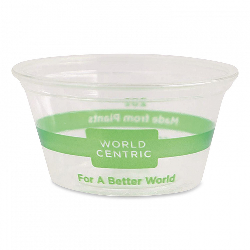 PLA Clear Portion Cups, Souffle, 2 oz, Plastic, Clear, 2,000/Carton (CPCS2S)