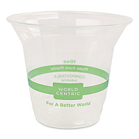 PLA Clear Cold Cups, 10 oz, Plastic, Clear, 1,000/Carton (CPCS10)