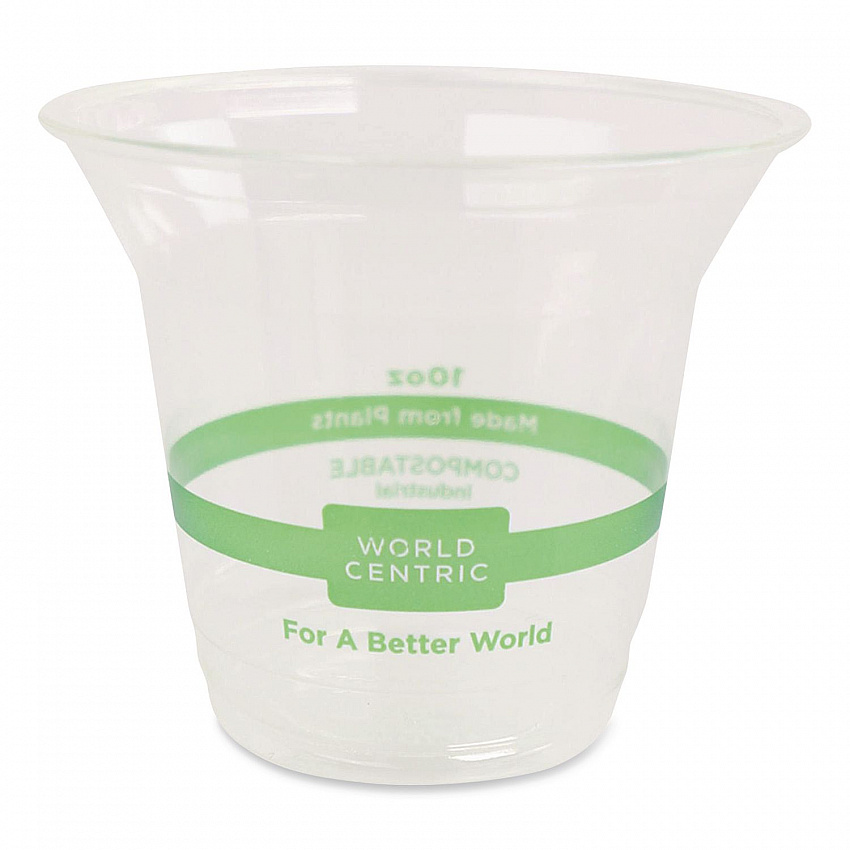 PLA Clear Cold Cups, 10 oz, Plastic, Clear, 1,000/Carton (CPCS10)