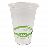 PLA Clear Cold Cups, 16 oz, Plastic, Clear, 1,000/Carton (CPCS16)