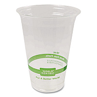 PLA Clear Cold Cups, 16 oz, Plastic, Clear, 1,000/Carton (CPCS16)
