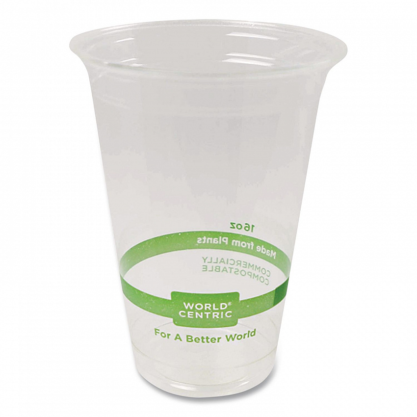PLA Clear Cold Cups, 16 oz, Plastic, Clear, 1,000/Carton (CPCS16)