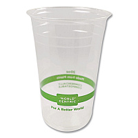 PLA Clear Cold Cups, 20 oz, Plastic, Clear, 1,000/Carton (CPCS20)